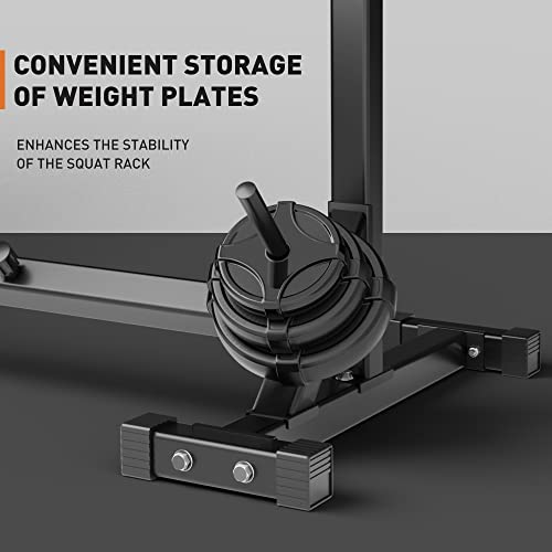 Elevens Squat Rack Stand Adjustable Bench Press Rack Barbell Rack Stand Multi-Function Weight Lifting Rack For Home Gym Strength Training #TOP5