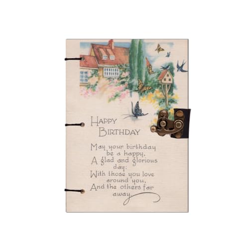 Image of Birthday Wishes Diary Notebook 7x5 Inch 160 Pages Unruled Journal for Notes