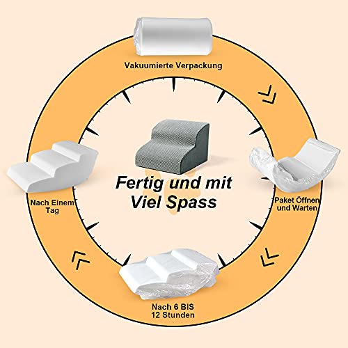 A.FATI Hundetreppe für Kleine Hunde | 2 Stufen Hunderampe aus hochdichtem Schaumstoff für Couch|Sofa, rutschfeste Haustiertreppe 30cm Hoch - mit Hundespielzeug Seil (grau)