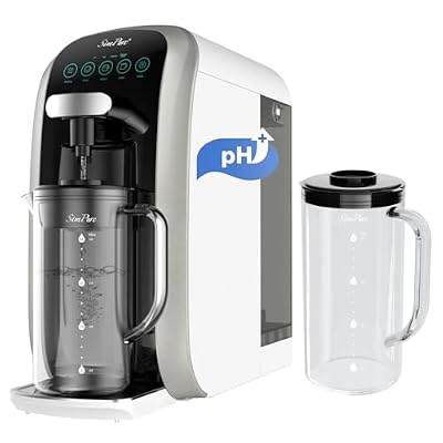 SimPure Y7T-A Countertop Reverse Osmosis System (Comes with One Extra Glass Pitcher)