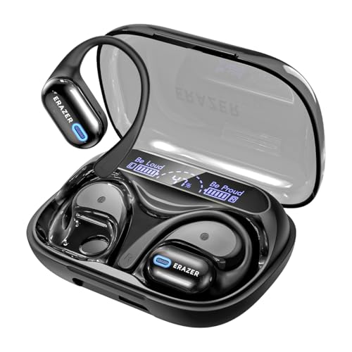 ERAZERL XP18 AI Translation Earbuds Real Time 134 Languages Translator Device No Subscription Bluetooth 6.0 Translator Earbud 3-in-1 with 7 Translation Modes for Travel Business Meeting Learning Black