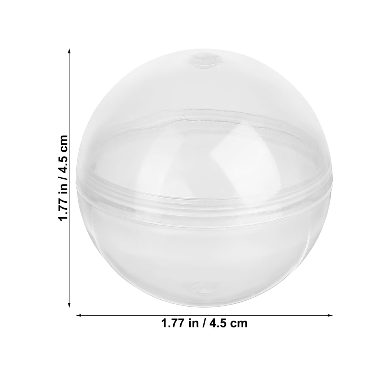 Warmhm Kauwgom automaatcapsule, 100 stuks, lege ronde capsules, kleine ballen, mini-kunststof prijshouder, vulbare verrassingsbal-box voor doe-het-zelf feestgeschenken, ornament, 28 mm