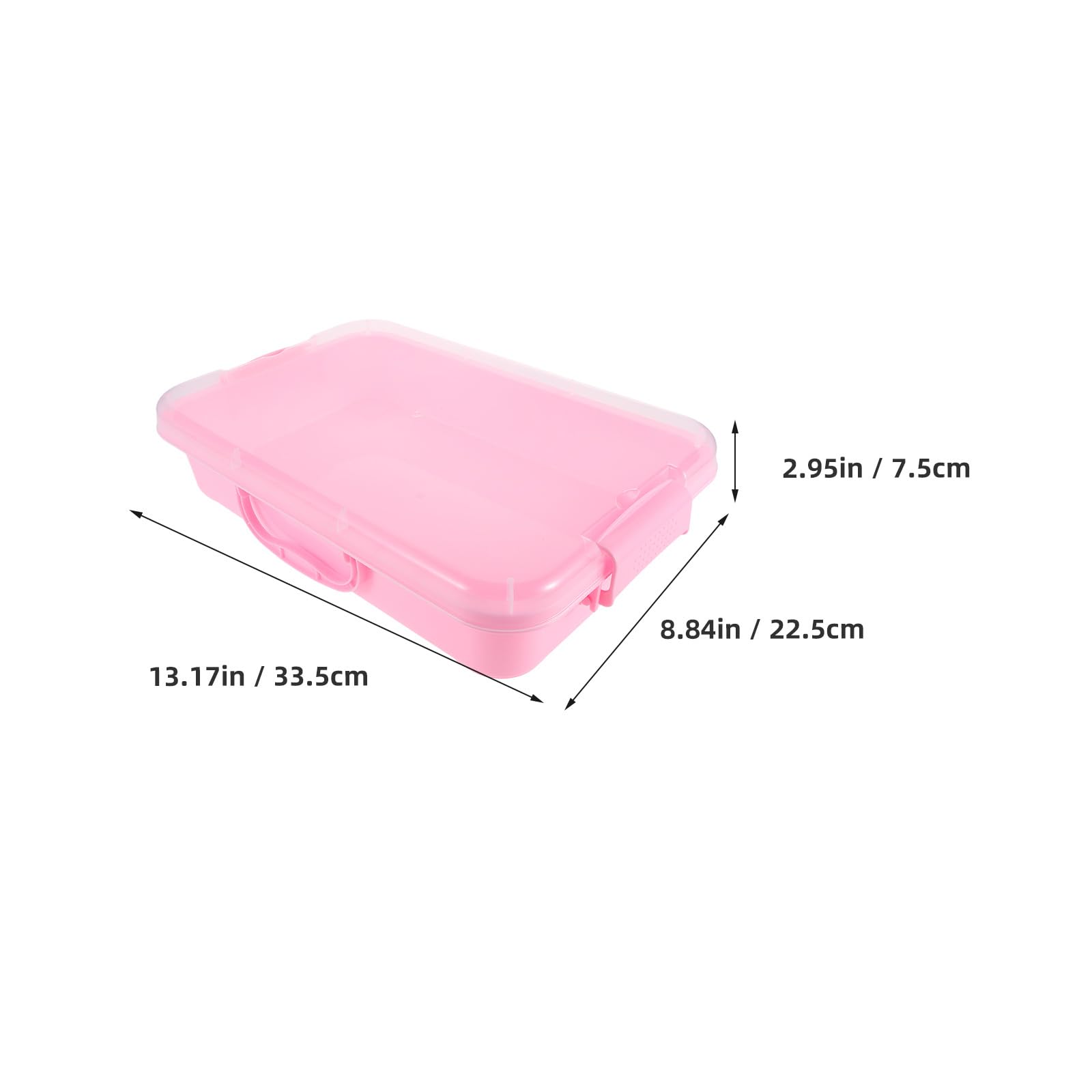 TOYANDONA Portable Kids Sand Tray with Handles Ultralight Sensory Play Tray and Storage Box for Indoor and Outdoor Creative Sand Mold Activities - Image 3