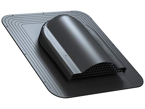 Preisvergleich Produktbild SIMPLE Flachlüfter für Bitumenschindel Dachlüfter Entlüfter Lüftungsziegel (RAL 9005 - Schwarz)