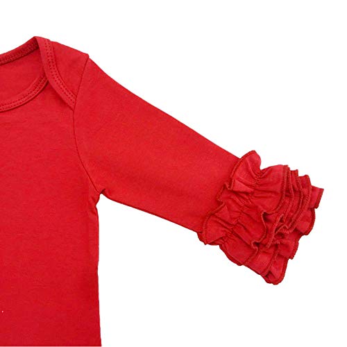 Toddler Baby Girl Icing Ruffle Jumpsuit Pants Long Sleeve Romper Birthday Outfit3