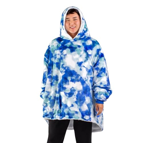 Image of Bare Home Wearable Blanket Hoodie - Soft Plush Sherpa - Warm and Cozy - Oversized Wearable Blanket