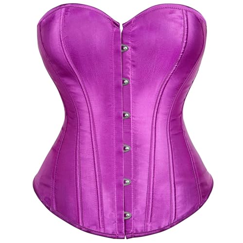 Corset Overbust en satin noir et blanc lacet pour affiner la taille femme