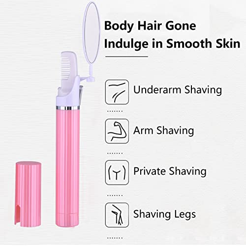 Bavokon barbear elétricos para mulheres, fácil usar e barbear elétrico feminino fácil usar - Navalha