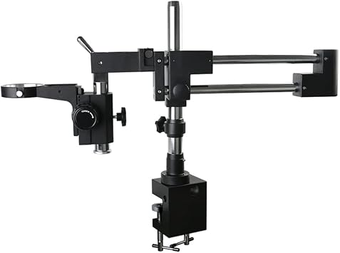 Microscope Accessories Kit Microscope Stages & Stands Universal Arm Pillar Clamp Double Boom Lab Industrial Zoom Trinocular Stereo Microscope Stand Holder Bracket 76mm Microscope Microscope Slides C