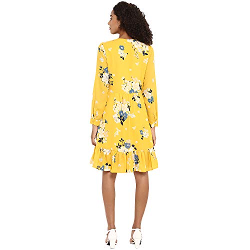 Image of Harpa Mock Neck Floral Dress