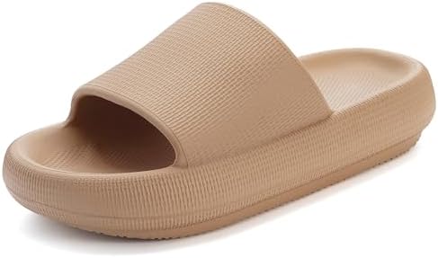 Misolin Badeschuhe Damen Herren Original Hausschuhe Cozislides Schlappen | Weiche Badelatschen & Wolkenschuhe,Sommer Pantoletten,Cloudyzzz Slides,Rutschfest Badeschlappen,Indoor,
