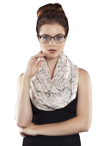 Etwoa Mathematics Infinity Scarf Circle Geek Scarf