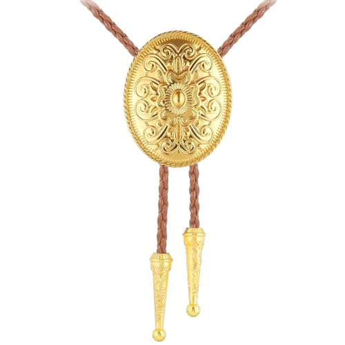 Image of Jeilwiy Bolo Tie for Men, Western Bolero Tie Cowboy Ties Native American Cowgirl Bolo Tie Accessories for Men Women