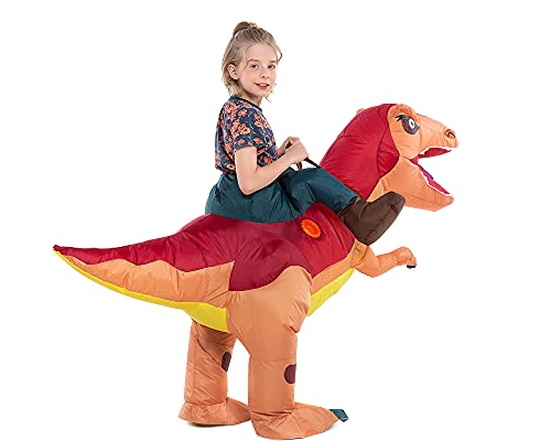 Hsctek Inflatable Dinosaur Costume Kids Boys Girls, Inflatable Blow Up Costume Riding Trex Dinosaur Costume Child, Inflatable Ride On Dinosaur Halloween Costume Children #TOP2