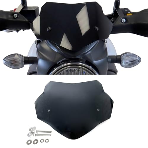 PEDAPENG SV650 2020-2025 Motorcycle Windshield Black