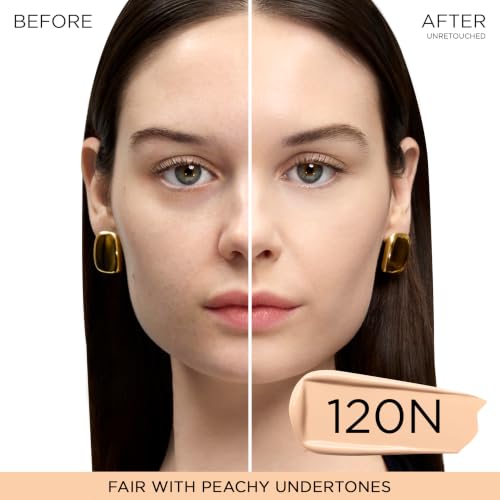 Image of Lancome Teint Idole Ultra Wear Natural Matte Foundation- Longwear, Medium-Full Coverage, Natural Finish, Waterproof & Hydrating - 120N (Fair Skin with Neutral /Peachy Undertones), 1 Fl Oz