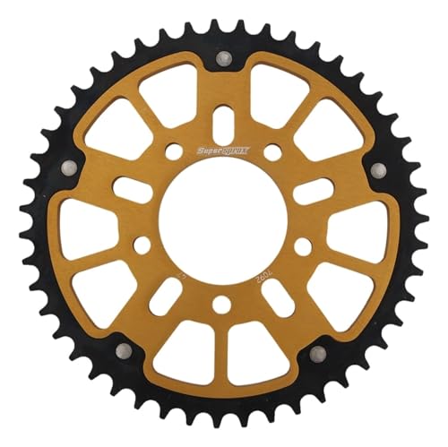 スーパースプロックス(Supersprox) ドリブン スプロケット リア ステルス (STEALTH) アルミ&スチール 47T ゴールド RST-7092:47-GLD 社外ホイール対応:MARCHESINI (TYPE-A)、OZ、 BST、 ROT