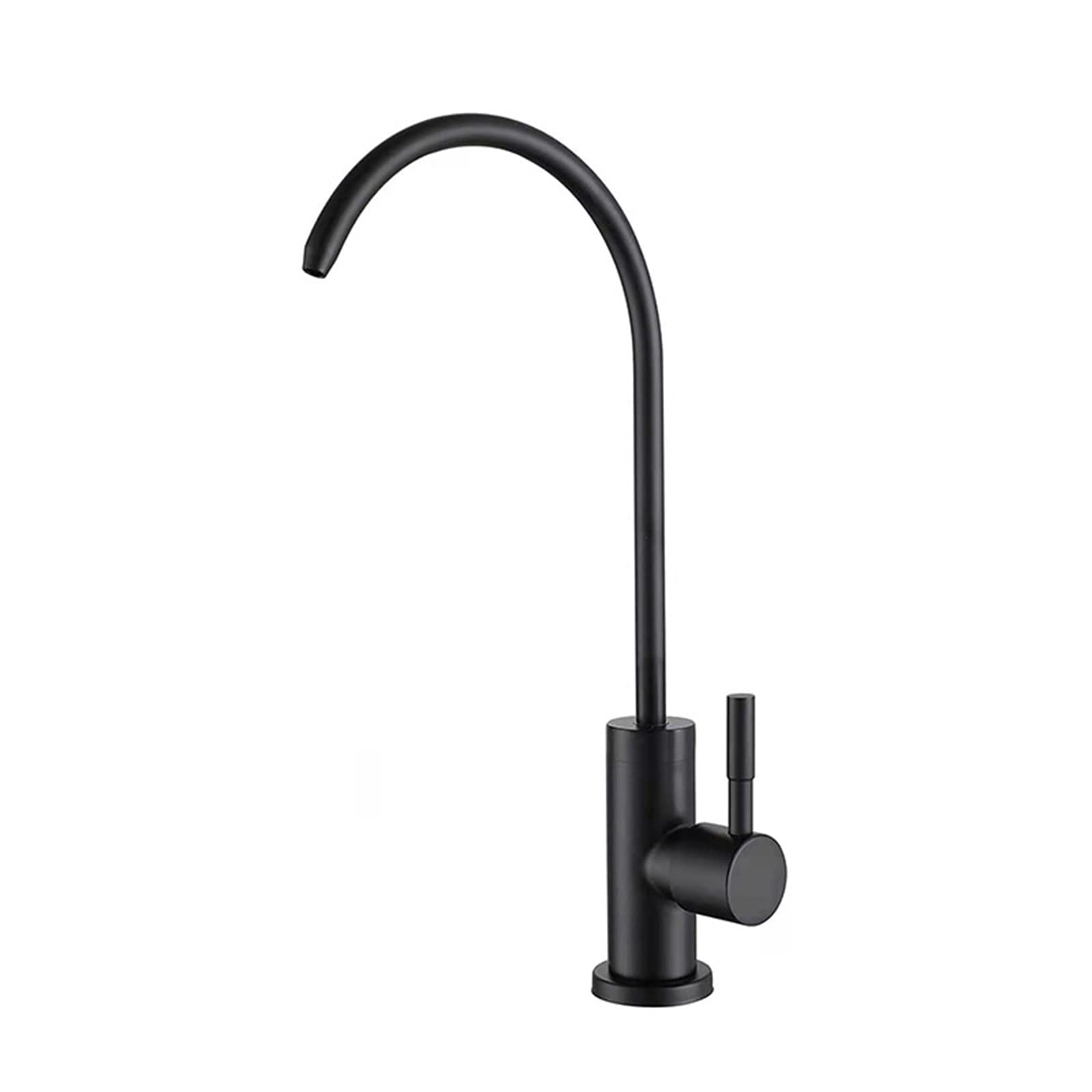 Robinet de filtre à eau col de cygne néro au design minimaliste pour évier moderne