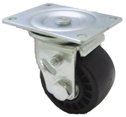 3" Low Profile Swivel Plate Caster Glass Filled Nylon Wheel, 700 lb Cap