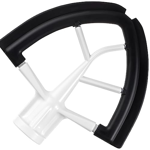 Flex Edge Beater For Kitchenaid Mixer Accessory,Kitchen Aid Attachments For Mixer,Fits Tilt-Head Stand Mixer Bowls For 4.5-5 Quart Bowls,Beater With Silicone Edges,(black)