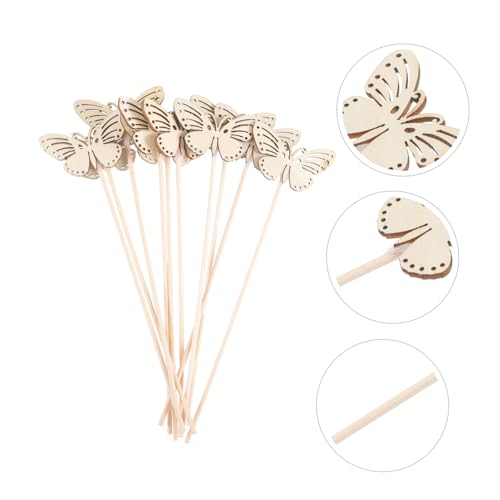 10 piezas palitos difusores de madera mariposa para aromaterapia miniatura 7