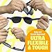 BABY SUNNIES Polarized Infant Sunglasses - 0-24 Months, Black Frame, Strap - UV400 Protection & Baby Travel Essential - Unbreakable Design for Baby Beach Essentials