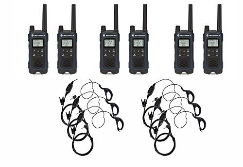 Motorola T460 Two-Way Radio/Walkie Talkie 6 Pack with 6 Curl Earpieces Motorola T460 Two-Way Radio/Walkie Talkie 6 Pack with 6 Curl Earpieces