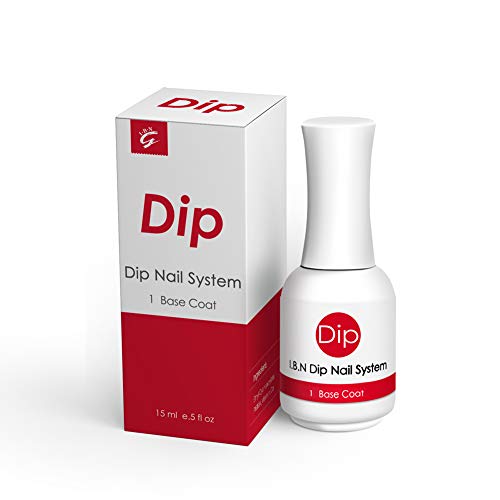 Dip Powder Base Coat 15ml/Bottle (Added Calcium and Vitamin) for Dipping Powder Nail Salon At Home Use DIY Manicure (Base Coat)