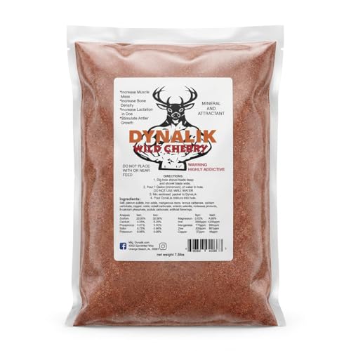 DynaLIK Deer Mineral Supplement and Attractant 7.5lbs - Wild Cherry (4)
