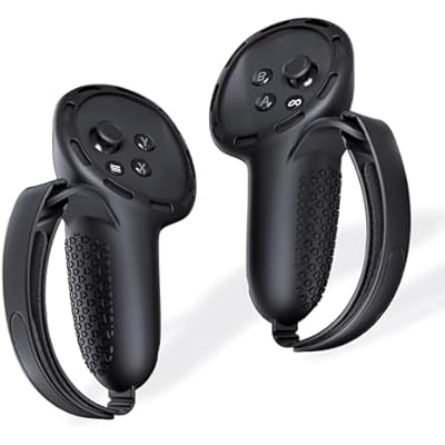 SUPERUS Controller Grips Cover for Meta Quest 3S/Quest 3, Anti-slip Texture - VR Accessories with Adjustable Knuckle Straps