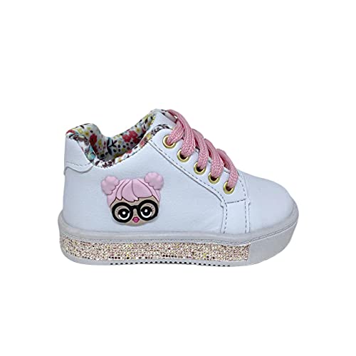 Tênis Infantil Feminino Sneaker LOL Branco Kidstep (20)