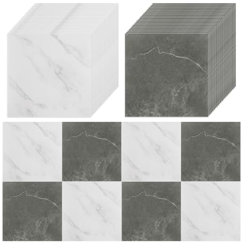 Carrelage de sol en vinyle adhésif 30,5x30,5 cm dalle PVC pour salle de bain