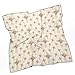 MZERSE Women's Silk Feeling Head Scarf Easter Eggs Cross Pattern Beige, Fashion Square Neck Satin for Bag Hair Scarves