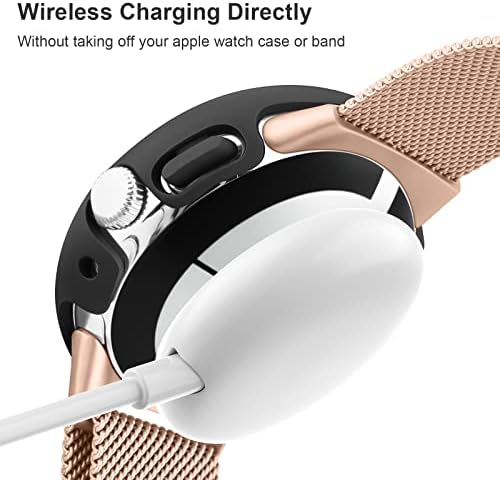 [3 Pack] Cases for Google Pixel Watch/Pixel Watch 2 Screen Protector, [HD Tempered Glass Screen Protector] All-Around Full Coverage Screen Bumper Full Sensitive Cover