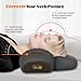 Neck Massager, 2025 Upgrade 3-in-1 Neck Massager Pillow Hump for Shoulder, Deep Tissue with Heating and Traction Function, Memory Foam Pillows for Sleep Aid and Relaxation(Dark Gray)