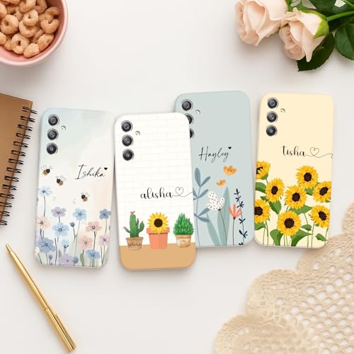Image of COLORflow Back Cover Compatible with Samsung Galaxy A34 5G | Floral Family Customized Back Cover Compatible with Samsung Galaxy A34 5G