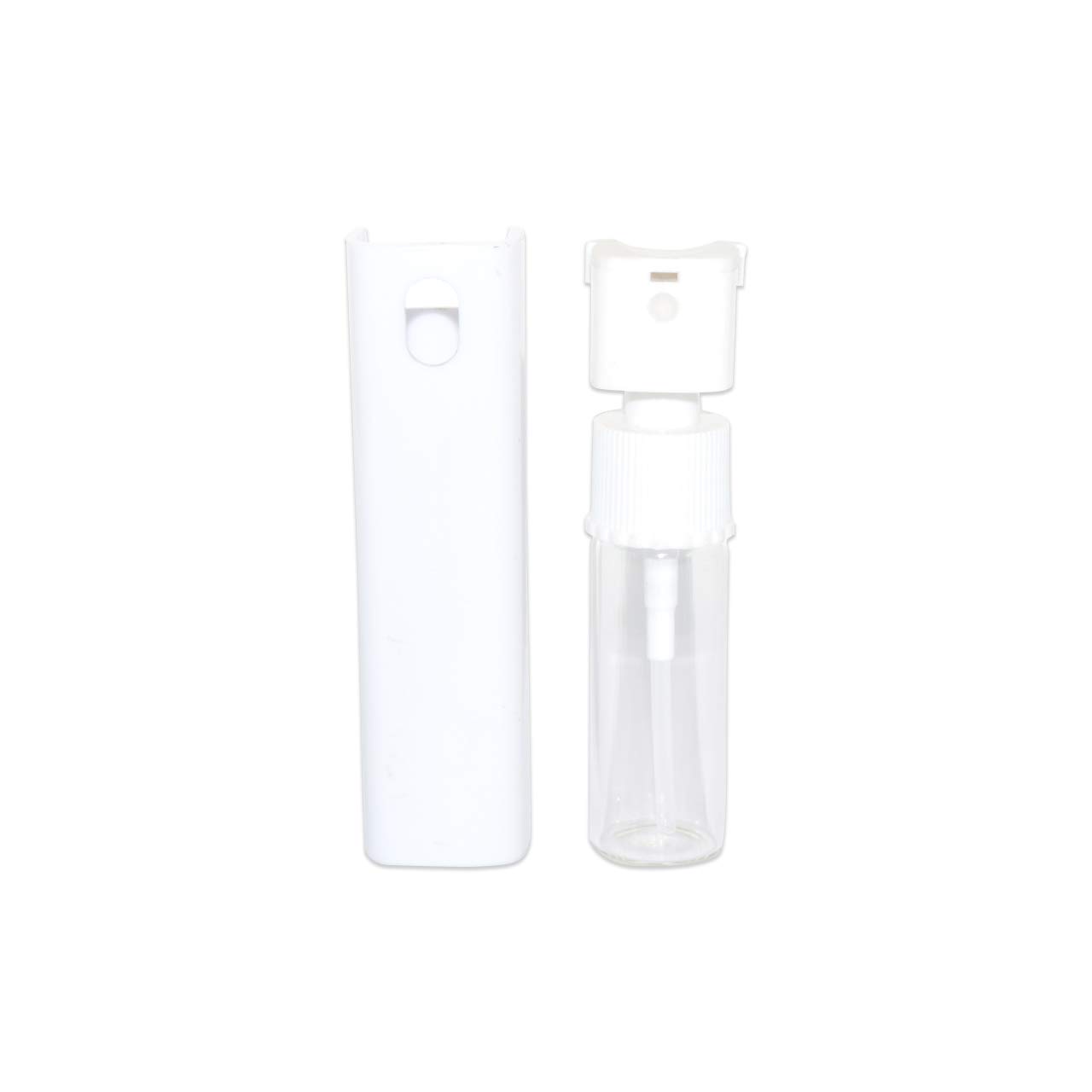 Hunky Dory 10ml Unique Empty Refillable Glossy White Glass Bottle with Spray Pump and Cap for For DIY Perfume, Essential Oils, Blends, Rose Wate (Pack of 1)-image-36