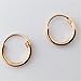 Tiny Hoop Earrings or Nose Rings, Rose Gold Over Silver, 8 mm, Polish Cloth,Keeper Bag, Endless Hoops,Nose,Cartilage,Ears,Lips