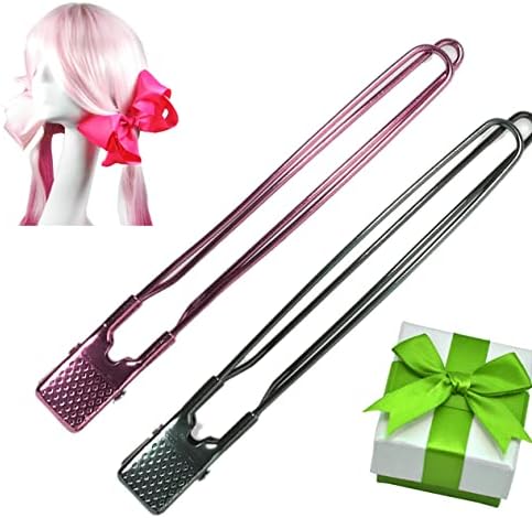HipGirl Gift Wrapping Supplies - 2ct DIY Hair Bow Maker Hands Free Tool - Make Christmas Bows for Gift Wrapping Yourself. Make the Christmas Wrapping Gift Bows for Christmas Presents Easily