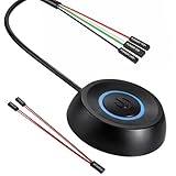 Interrupteur d'Alimentation Externe Pratique : Ajoutez facilement un bouton power PC pour votre ordinateur de bureau grâce à ce câble d'alimentation pour ordinateur de bureau de 1,8 m. Cet accessoire vous permet de démarrer votre PC à distance, offrant une utilisation conviviale et flexible dans n'importe quel environnement.