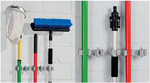 image for FITOOL Garage Storage Organizer Set of 8 for Mops, Brooms, Rakes, Wall