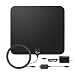 Amplified HDTV Antenna, E-More Indoor HDTV Antenna 50Miles Long Range Amplifier Signal Booster with Detachable Amplifier USB Power Supply Upgraded Version for Better Reception