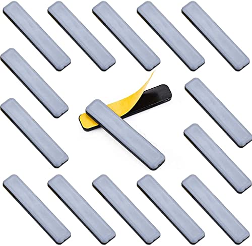 Uni-Fine 16 Stück Teflongleiter Selbstklebend,15 * 75mm Robuste Teflongleiter, Selbstklebende Möbelschieber, Teppichgleiter, PTFE Gleitoberfläche Für EIN leichtes Verschieben Schwerer Möbel, Teppich