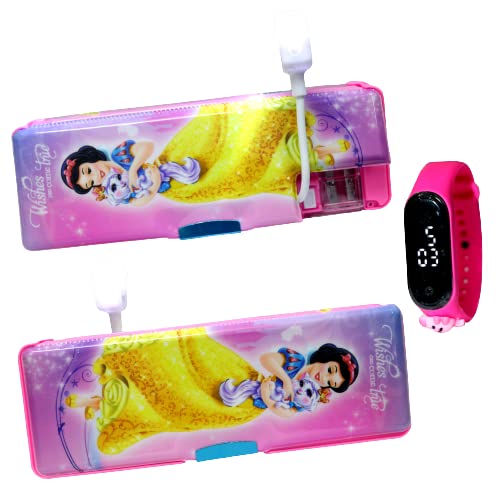 Multipurpose Magnetic Pencil Geometry Box with Watch : Amazon.in ...