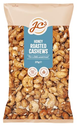 J.C.'s Quality Foods Honey Roasted Cashews, 375g