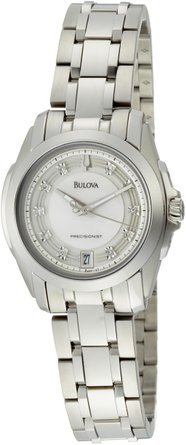 �u���[�o Bulova Women's 96P115 Precisionist Longwood Diamond MOP Dial Steel Bracelet Watch ���� ���f�B�[�X �r���v �y���s�A���i�z