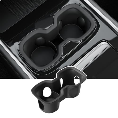 powoq Cup Holder Compatible with 2024-2026 Chevy Traverse Car Drink Holder Silicone Center Console Insert Replacement for 2024 2025 2026 Chevy Traverse Accessories