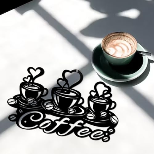 NBEADS Decorazione da Parete in Metallo Caffè