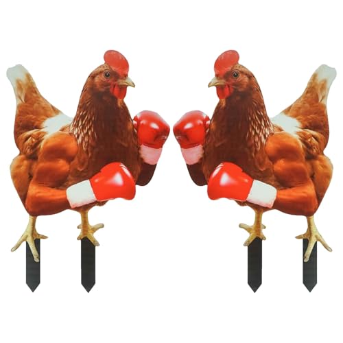 Piquets de jardin poule : une statue décorative à offrir