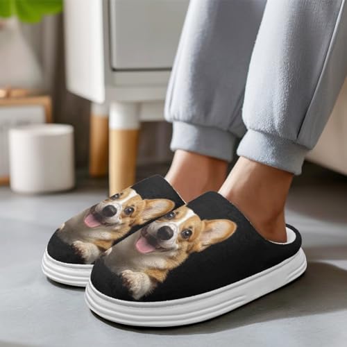 Xoenoiee Slippers for Women Men Slip-on Fuzzy House Slippers Non-Slip House Shoes for Indoor Outdoor Bedroom3